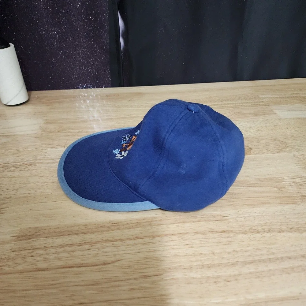 Scooby-Doo Kids Embroidered Baseball Cap Navy Blue Flower Hat Elastic Back